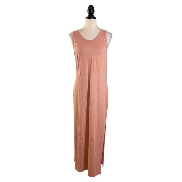 Sundry Racerback Maxi Dress Dusty Coral Pink Sz 3 (US L/12) Minimalist - Picture 1 of 12